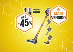 O aspirador sem fios da VACTechPro é campeão de vendas e está com desconto de 45%