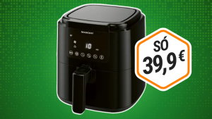 O folheto do Lidl tem uma fritadeira de ar quente de 2,5 L a preço de saldo