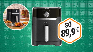 O folheto do Lidl tem uma fritadeira Moulinex 2 em 1 ao preço da chuva