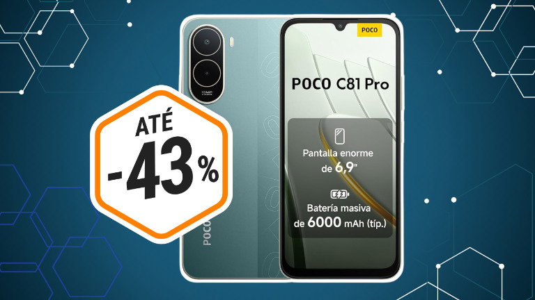 O novo Xiaomi POCO C81 Pro com autonomia IA duração caiu de preço na Amazon