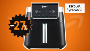O preço da Ninja MAX PRO Fritadeira de ar cai a pique na Amazon!