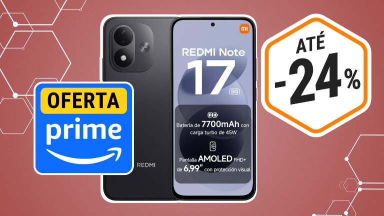 O preço do REDMI Note 17 5G cai a pique antes da Festa de Ofertas Prime na Amazon