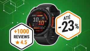 O relógio inteligente premium Garmin fēnix 8 está com um desconto de 23% na Amazon