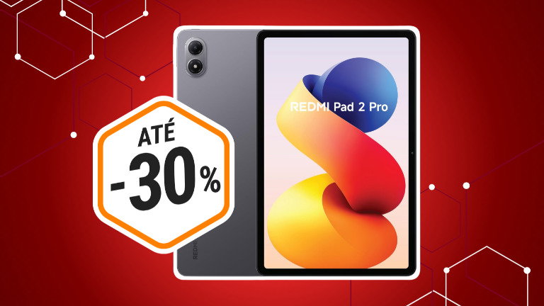 O tablet Xiaomi Redmi Pad 2 Pro com 12000 mAh está com desconto 30% na Amazon