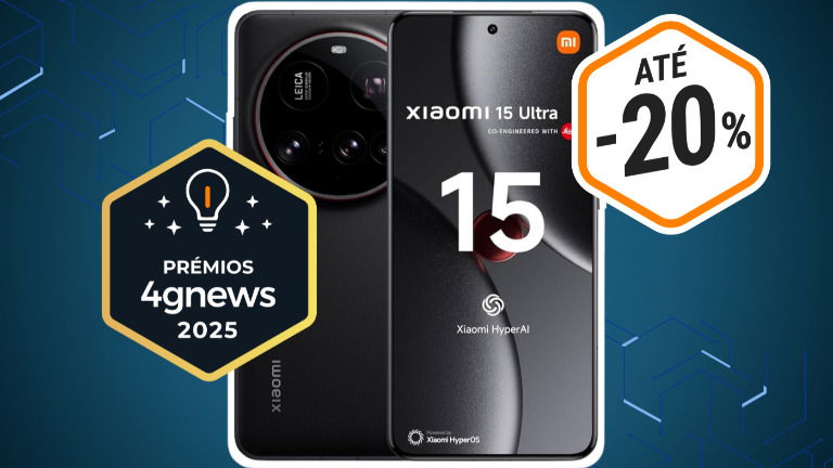 O Xiaomi 15 Ultra é um dos nomeados nos prémios 4gnews e está com desconto 20%