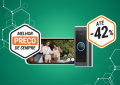 Oferta imperdível: poupa 42% nesta campainha com vídeo com fio Ring hoje mesmo