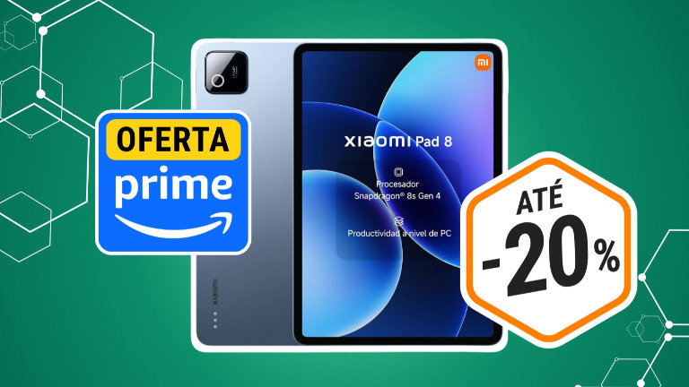 Oferta Prime antecipada: Tablet Xiaomi Pad 8 está a preço de saldo na Amazon