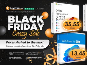 Office por 15€ e Windows 11 por 11€? Black Friday na Keysfan tem promoções incríveis