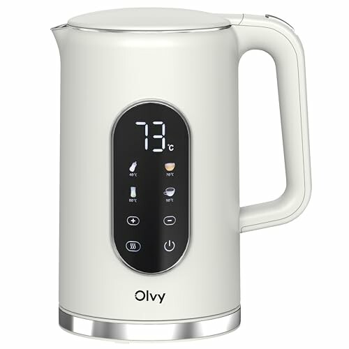 Olvy Chaleira Elétrica 1,7L - Chaleira de Água Aço Inoxidável