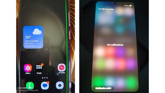 One UI 8.5 gera relatos preocupantes sobre linhas no ecr&atilde; nestes telem&oacute;veis