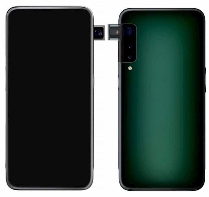 Patente OPPO smartphone câmara frontal