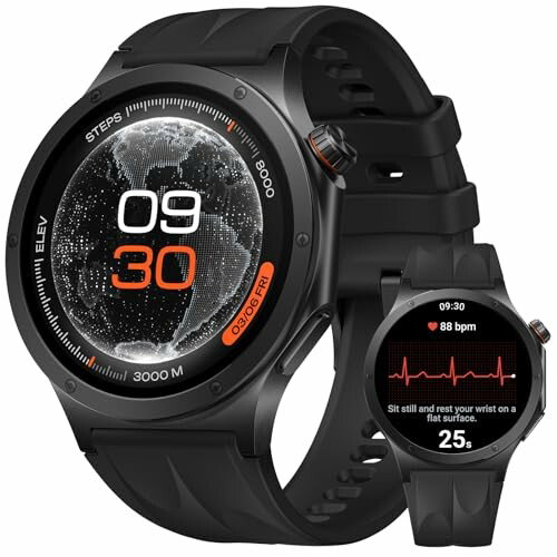OPPO Watch X3 Relógio inteligente, bateria até 16 dias, preto obsidiana