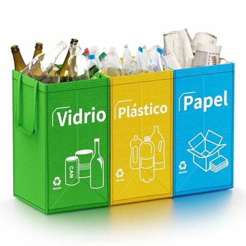 Opret Bolsas Reciclagem 3 pe&ccedil;as 30 L