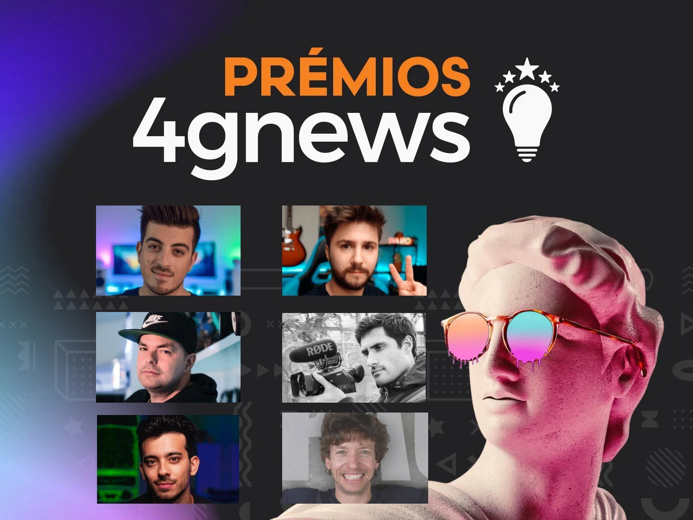 Os 6 influencers tech nomeados para os Prémios 4gnews 2024 - 4gnews