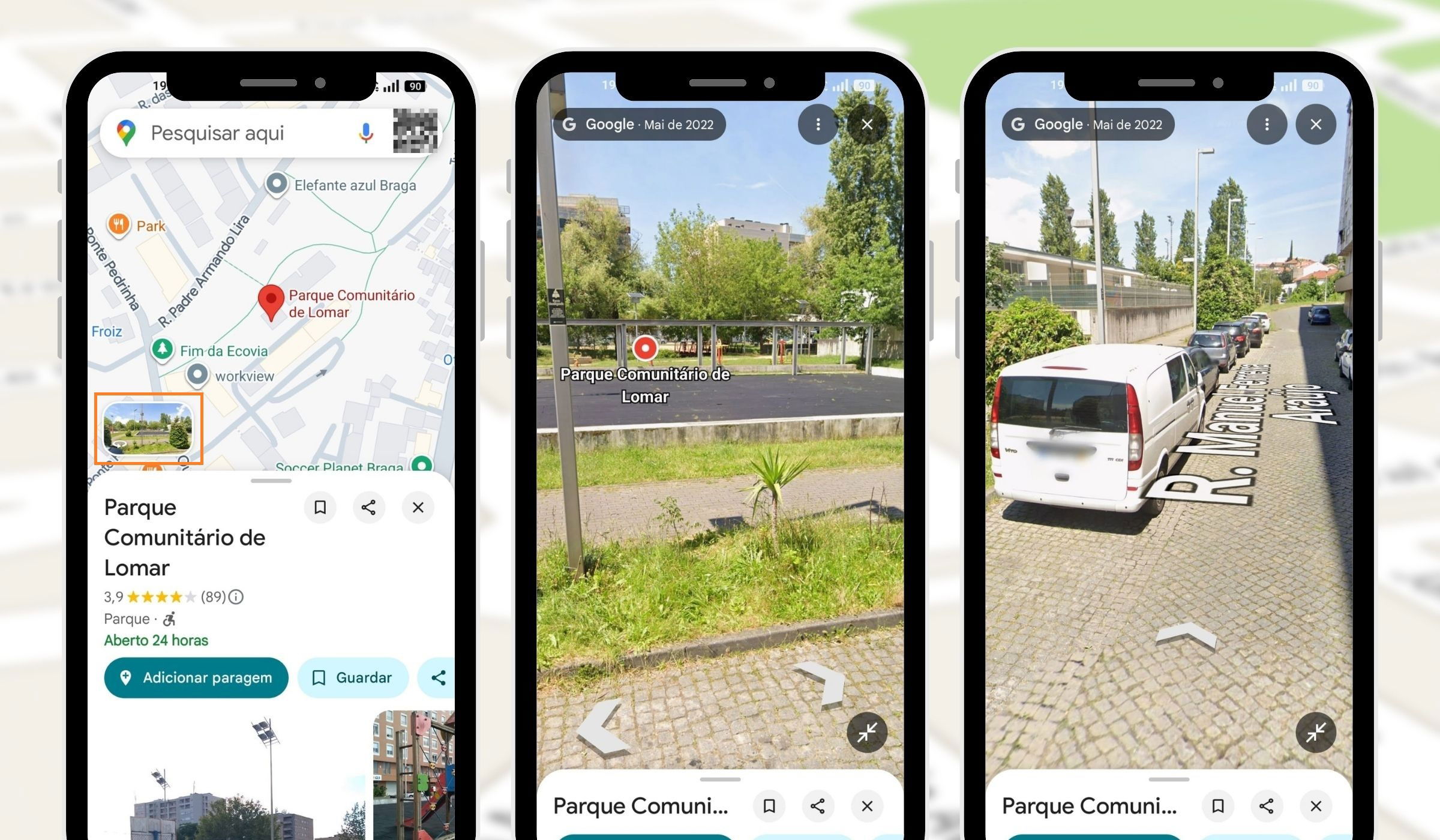 Outras funcionalidades Google Maps