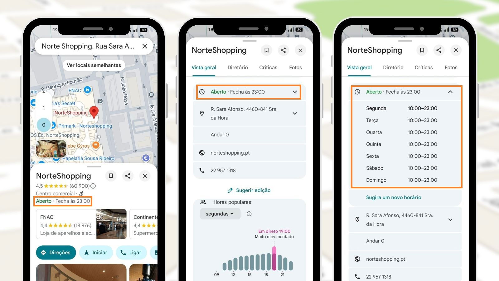 Outras funcionalidades Google Maps