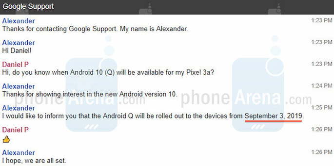 android 10 data de lançamento