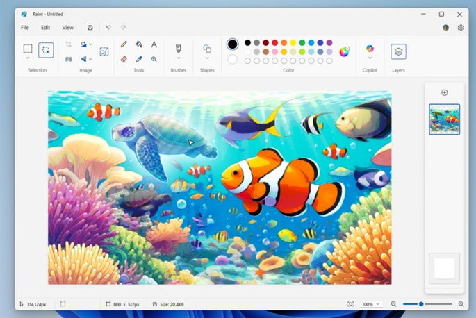 Paint windows 11