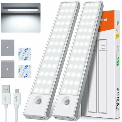 PALATALA Luz LED Armario 2 Pack