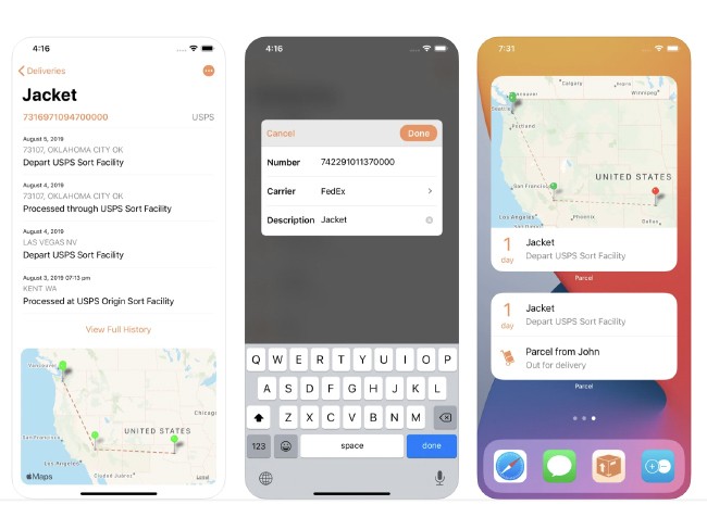 Parcel - Delivery Tracking app iOS
