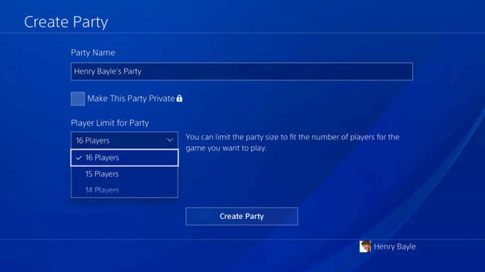 playstation 4 party chat