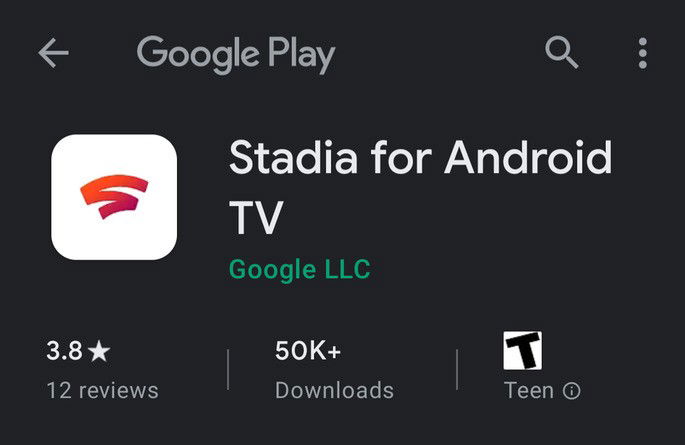 Google Stadia ultrapassa 50 mil downloads no Android TV em menos de duas semanas