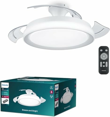 Philips Ventoinha de teto, Bliss com luz LED de 28 W
