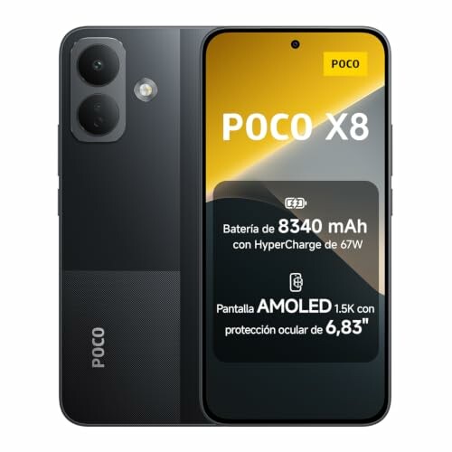 POCO X8 12 GB + 256 GB, preto