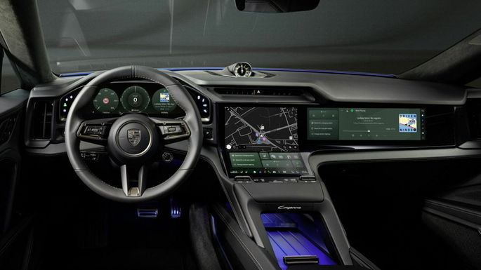 Interior do Porsche Cayenne Eletric
