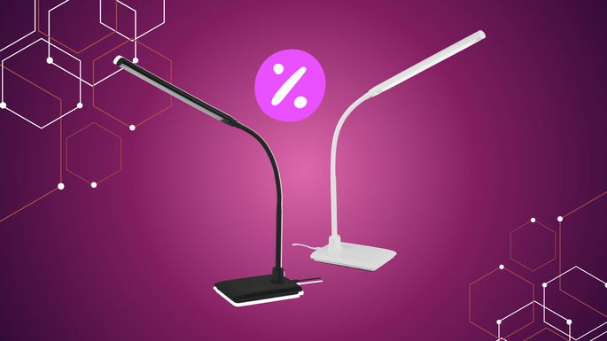 candeeiro de secretária LED no Lidl