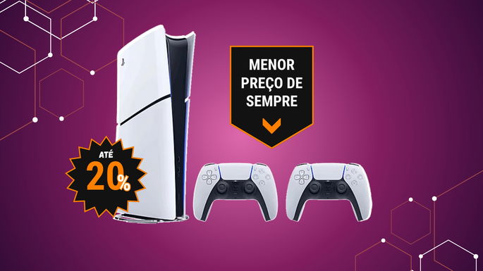 Consola PS5 com dois comandos sem fios DualSense — apenas 459,90 €!