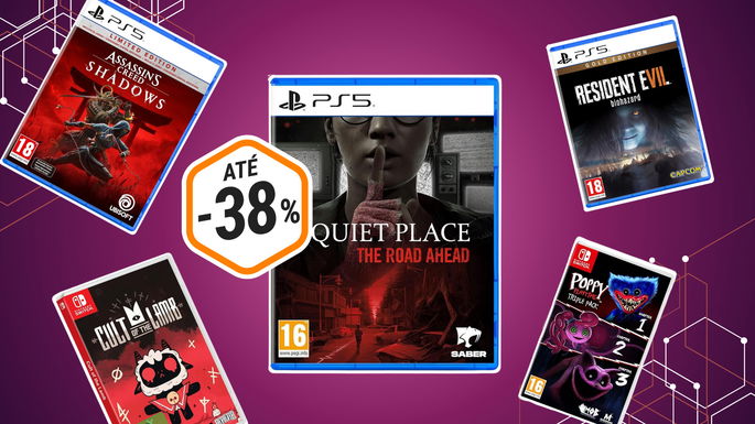 cinco jogos de terror com desconto de até 38%