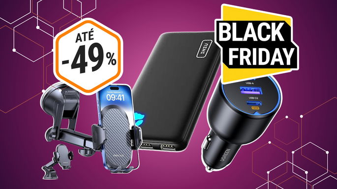 gadgets para o carro com descontos até 49%