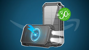 Power bank solar de 26.800 mAh carrega até 4 dispositivos e custa só 30 € na Amazon!
