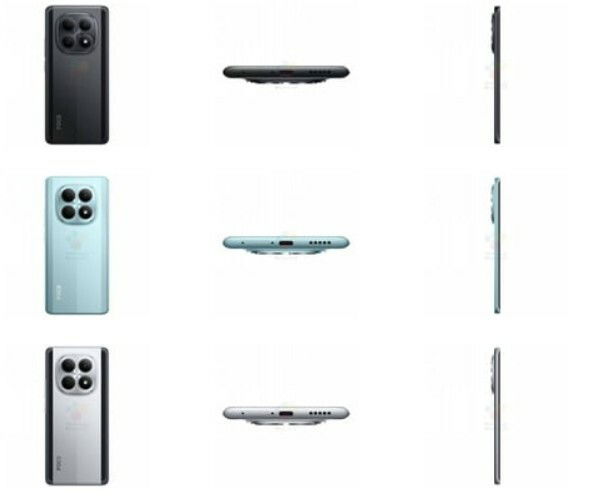 Tr&ecirc;s variantes do POCO M8