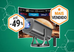 Projeta até 200" com o projetor mais vendido e por menos de 70 € na Amazon!