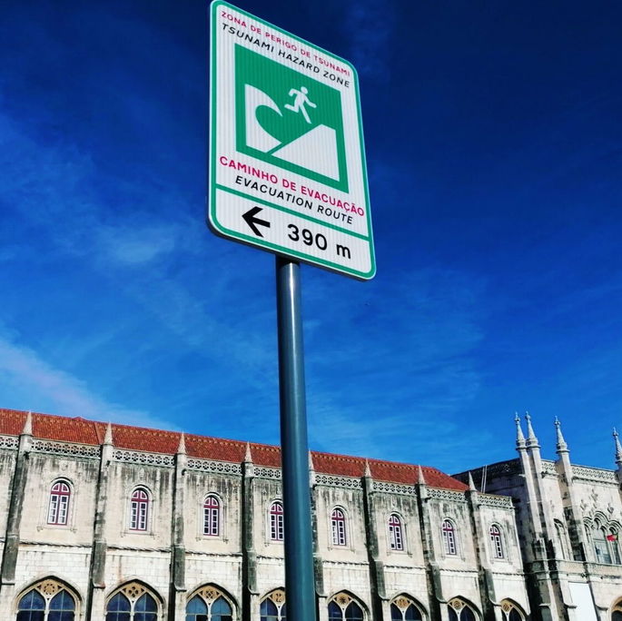 Aviso tsunami C&acirc;mara Municipal de Lisboa