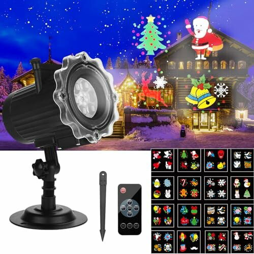 Proyector Navidad Exterior Interior 16 HD