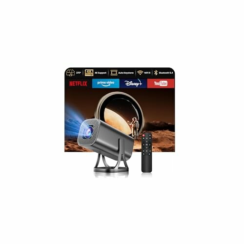 Proyector Port&aacute;til 1080P 4K WiFi 6 Bluetooth 5.4