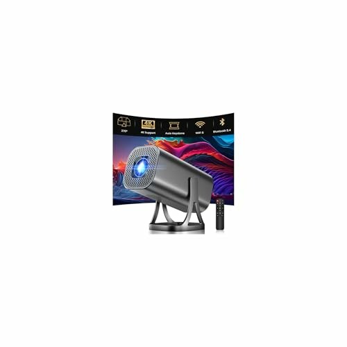 Proyector portátil 1080P 4K WiFi 6 Bluetooth 5.4