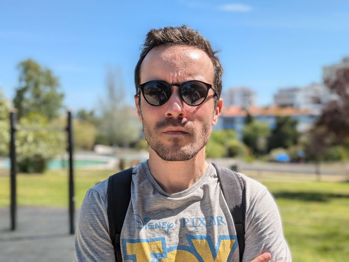 Câmara principal, modo retrato
