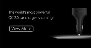 Tronsmart o carregador de carro com Quick Charger e 4 saídas USB com total de 54W