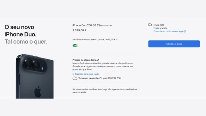 Queres comprar o iPhone Duo? Temos p&eacute;ssimas not&iacute;cias