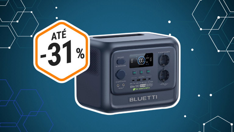 Queres ficar a salvo de falhas de energia? BLUETTI Elite 100 V2 com 31% de desconto