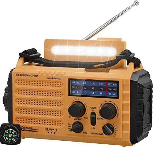 Radio Solar de Emergência 5000 mAh