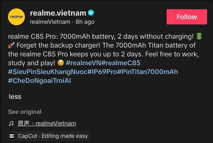 Realme C85