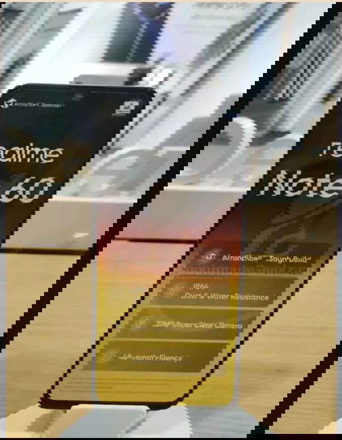 Realme Note 60 ecrã