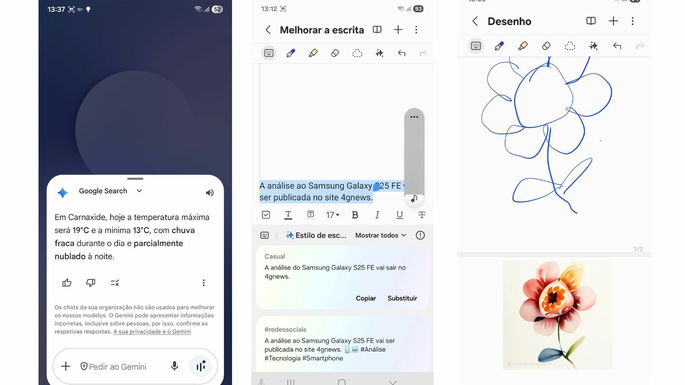 Recursos IA do Samsung Galaxy S25 FE