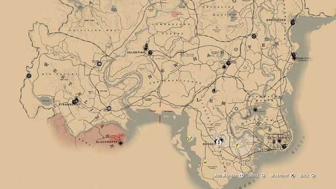 red ded map