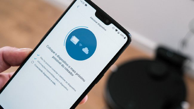 telemóvel com aplicação Mi Home